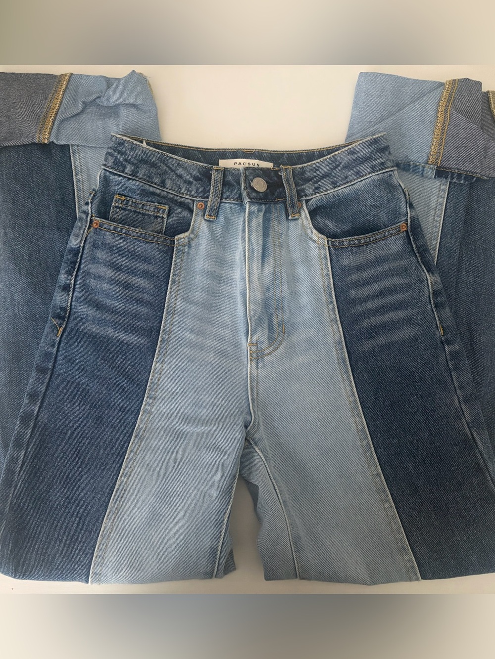 pacsun contrast denim 90s boyfriend jeans - size 23”